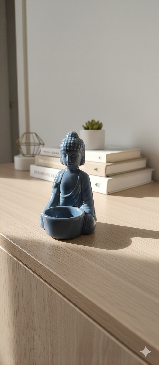 Μετά: το ίδιο προϊόν τοποθετημένο σε minimal βιβλιοθήκη